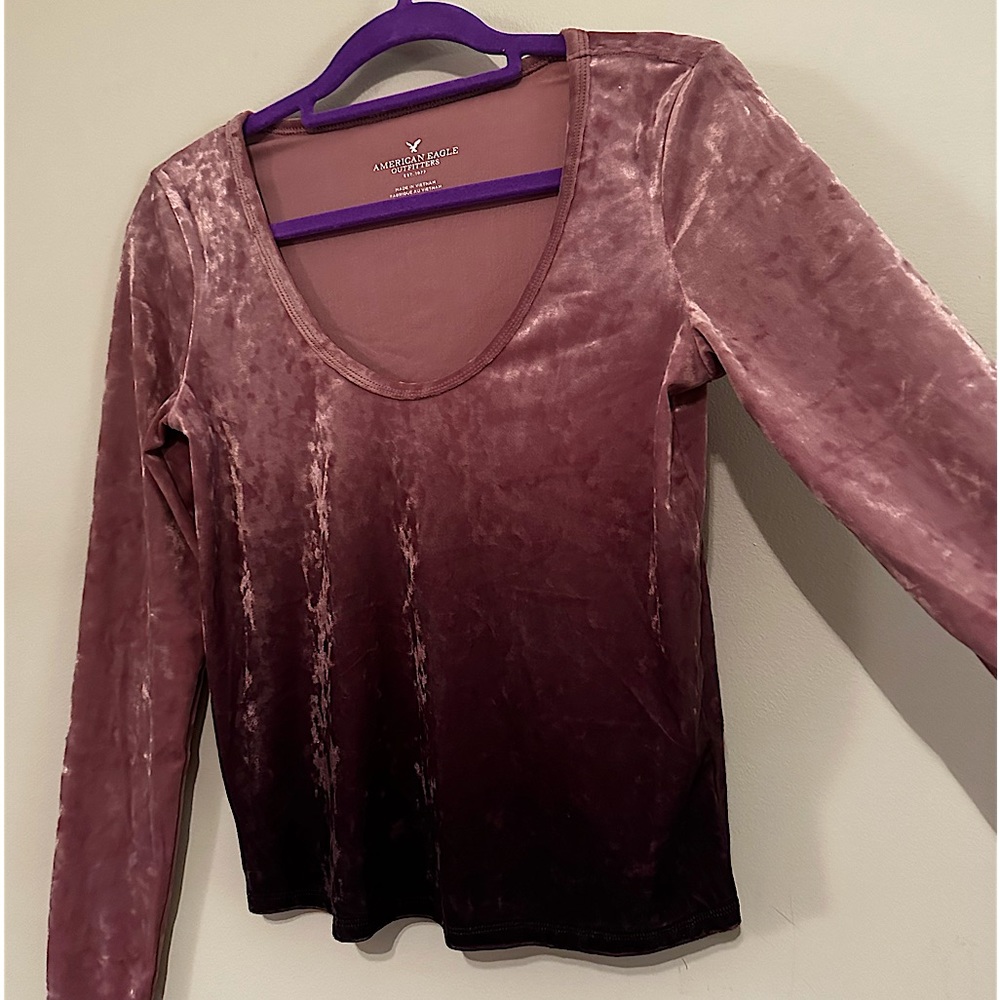 Ombré Long Sleeve Top